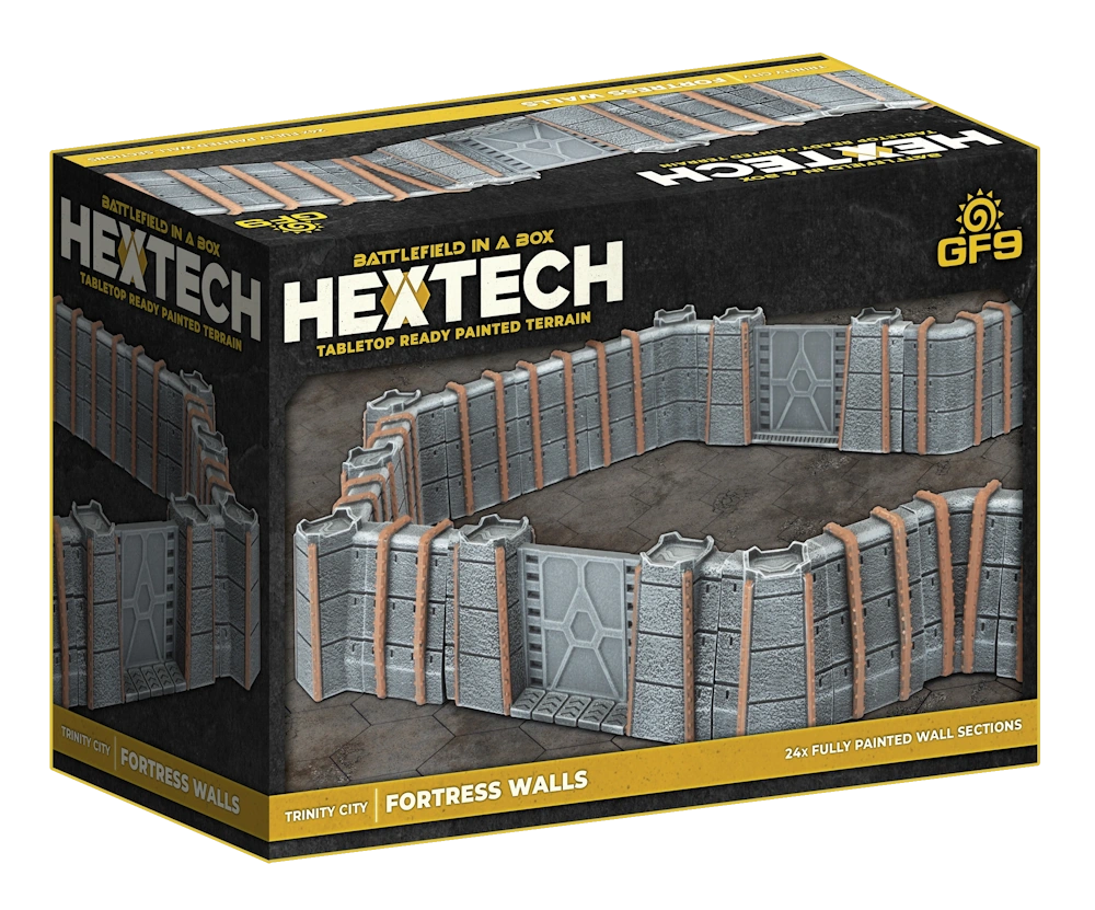 Hextech: Trinity City - Fortress Walls (x26) - Grey