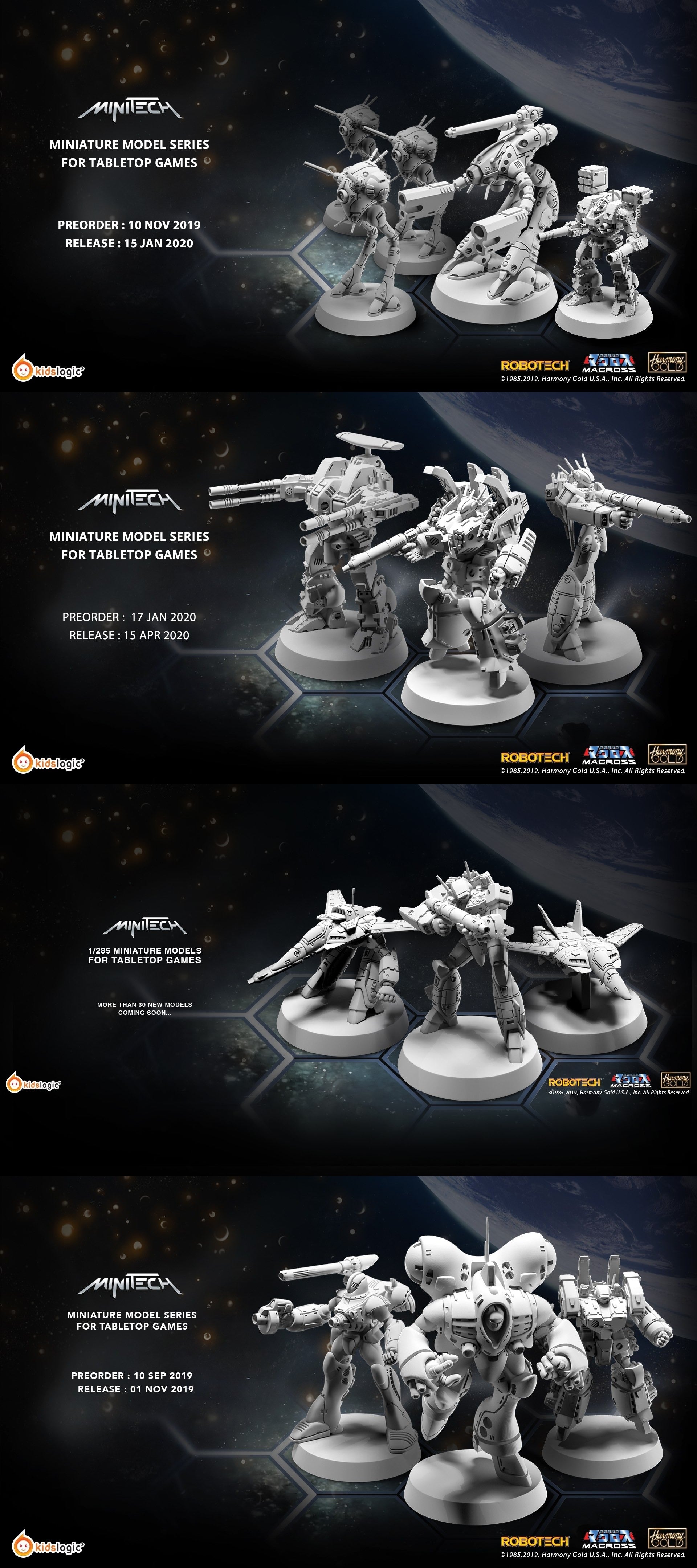 Announcing Kids Logic Robotech / Macross Miniatures!