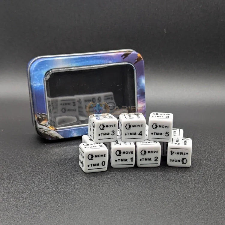 New Dice from Baron of Dice! White TMM only 12-Pack!