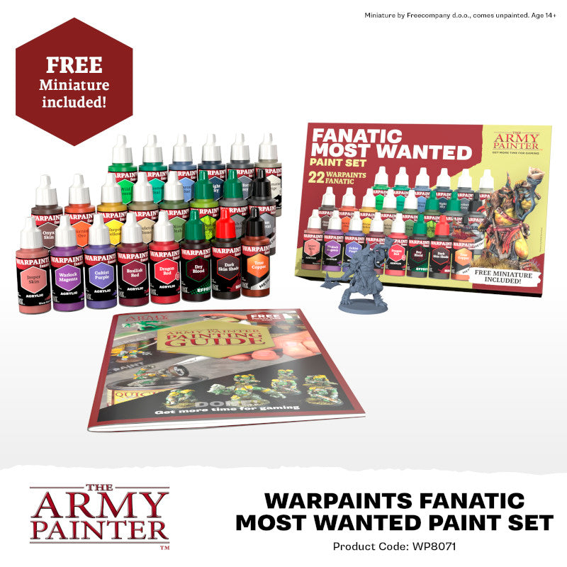 Restocks for The Army Painter & the new Most Wanted Fanatic paint set releasing on June 15th!