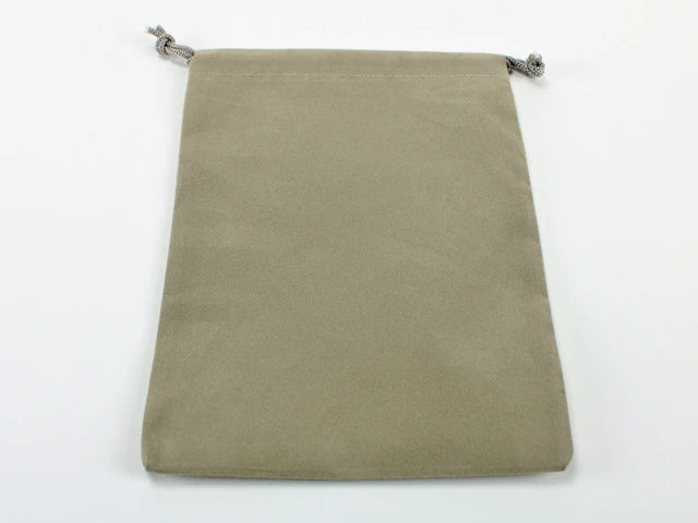 Dice Bag Suedecloth Grey Large