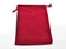 Dice Bag Suedecloth Red Large