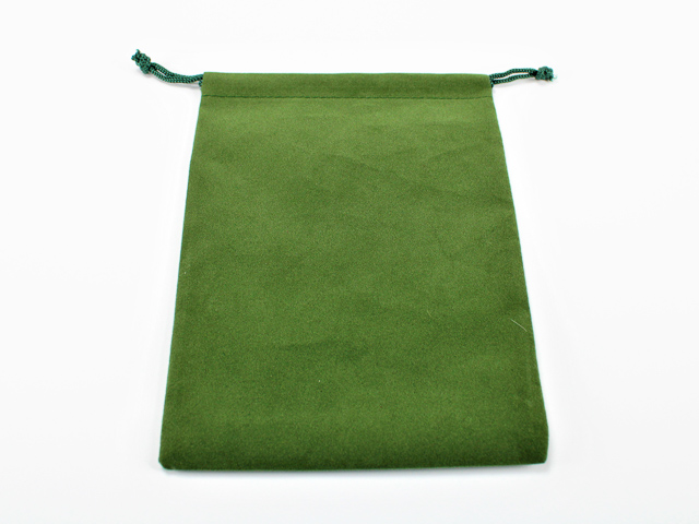 Dice Bag Suedecloth Green Large