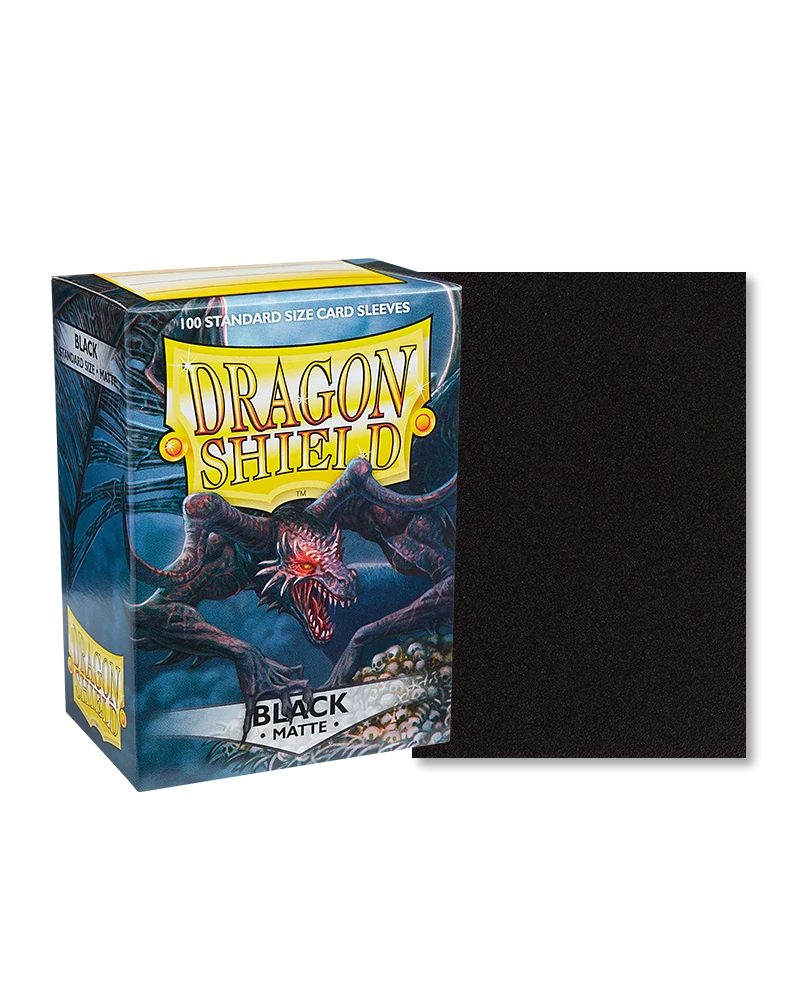 Dragon Shields: (100) Matte Black