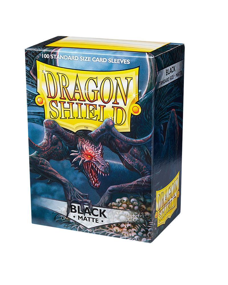 Dragon Shields: (100) Matte Black