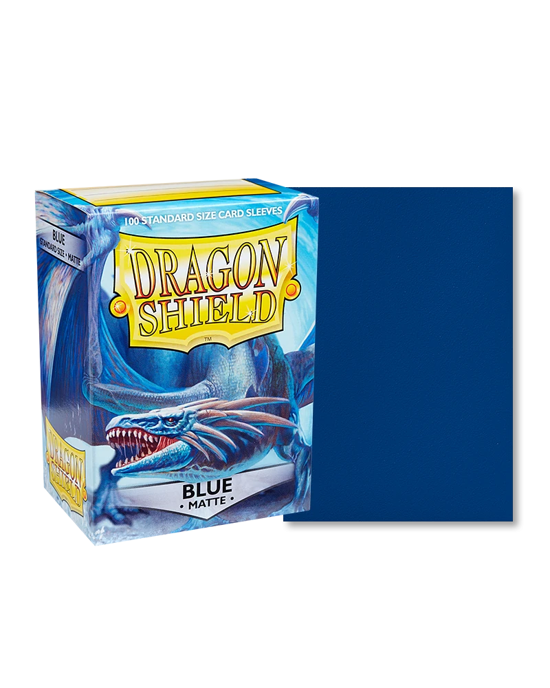 Dragon Shields: (100) Matte Blue