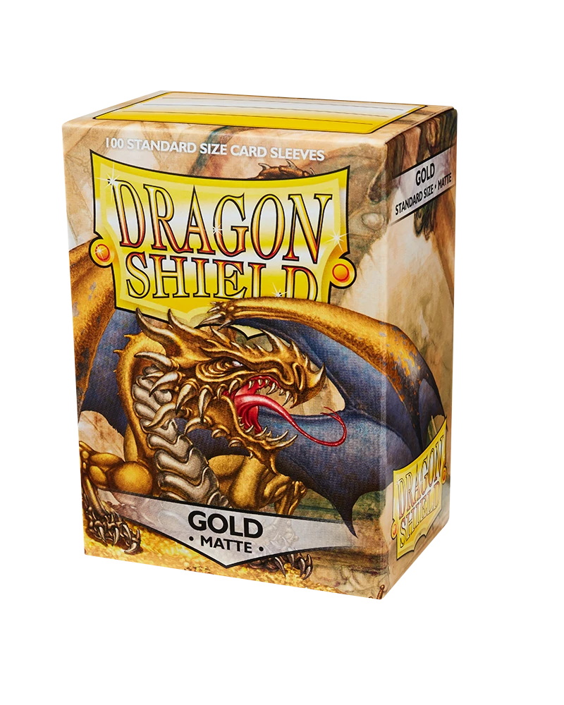 Dragon Shields: (100) Matte Gold