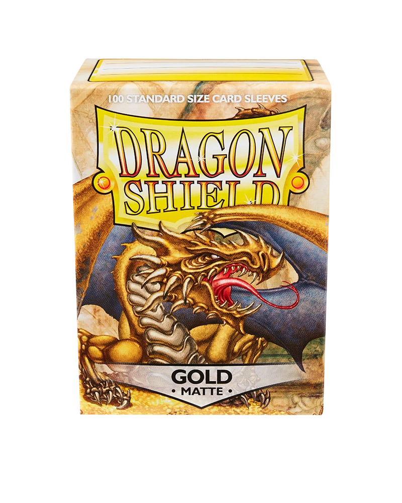Dragon Shields: (100) Matte Gold