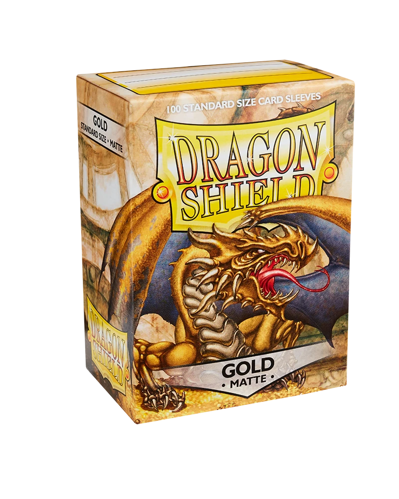 Dragon Shields: (100) Matte Gold