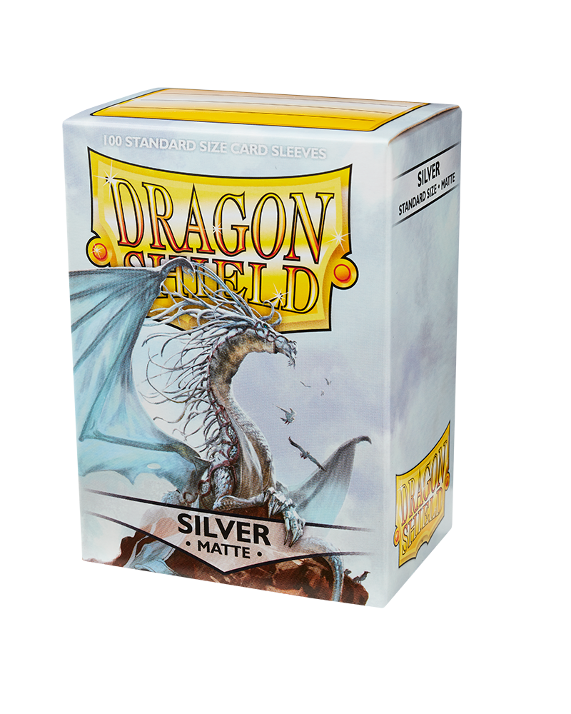 Dragon Shields: (100) Matte Silver