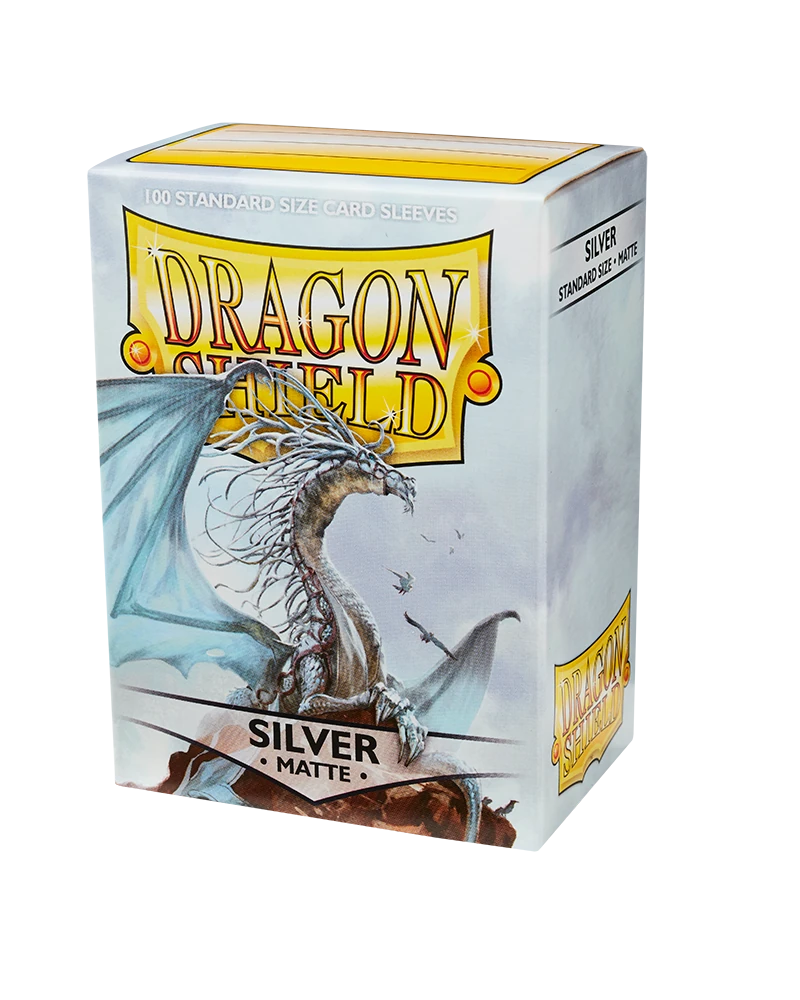 Dragon Shields: (100) Matte Silver