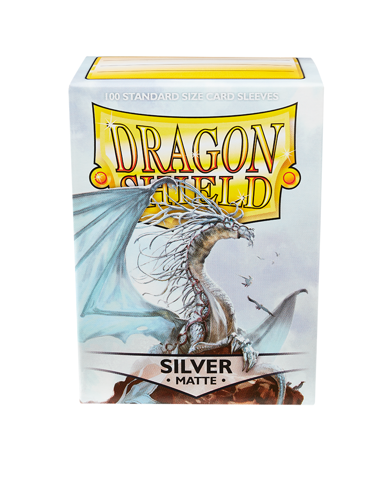 Dragon Shields: (100) Matte Silver