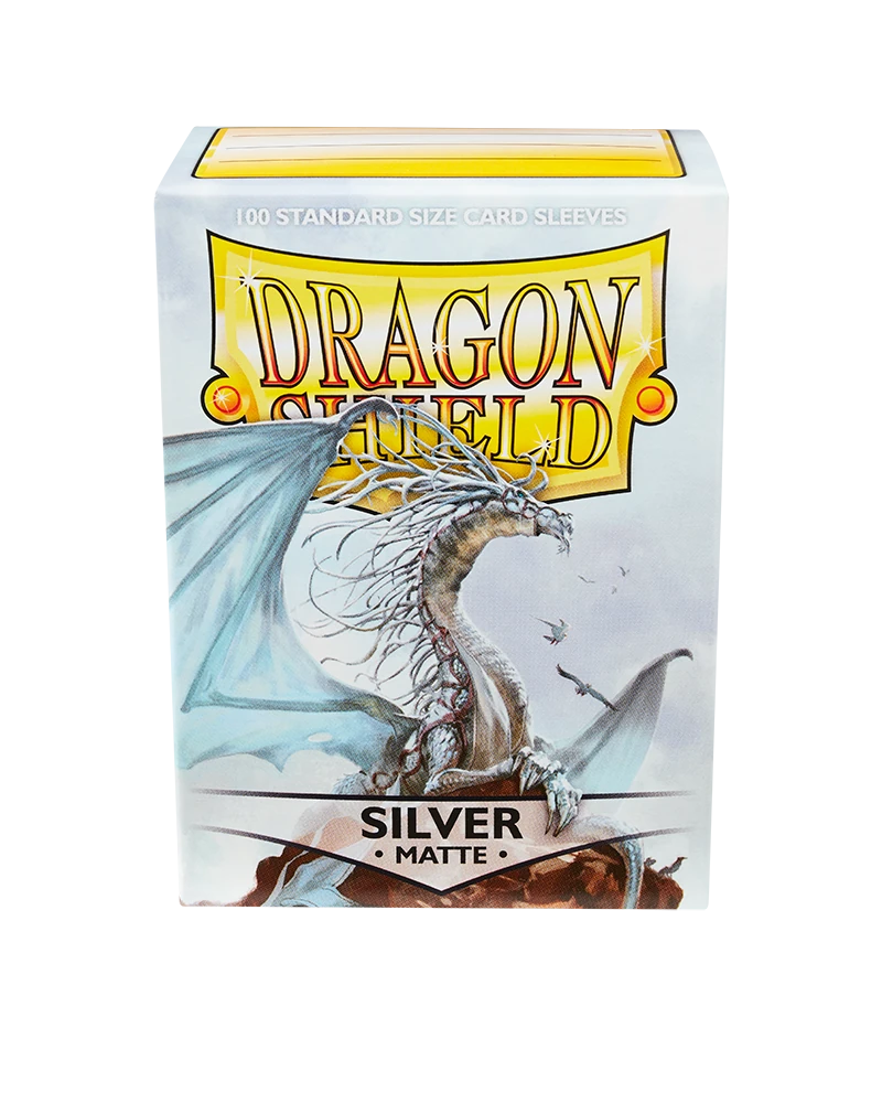 Dragon Shields: (100) Matte Silver