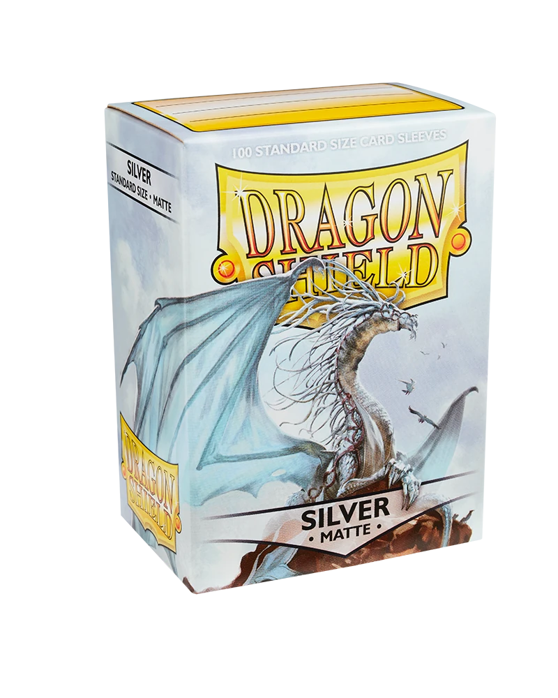 Dragon Shields: (100) Matte Silver