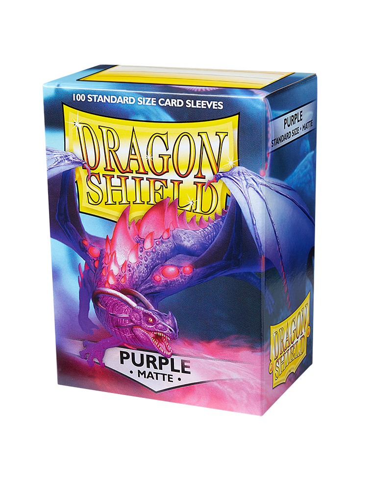 Dragon Shields: (100) Matte Purple