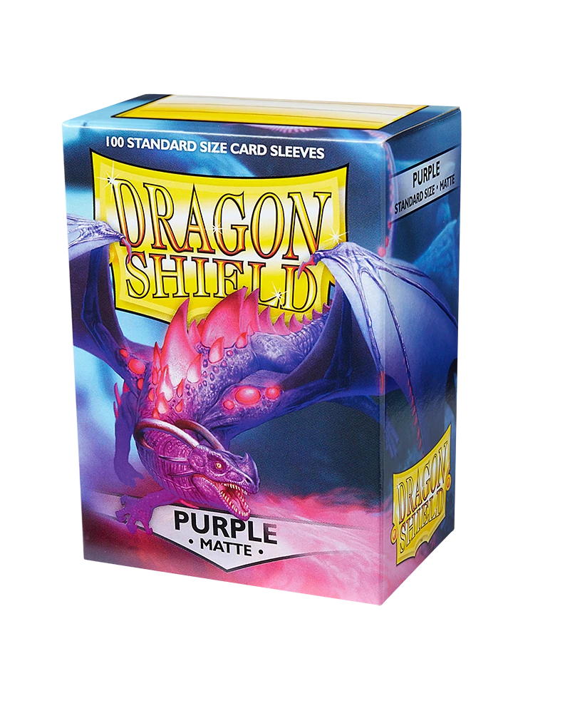 Dragon Shields: (100) Matte Purple