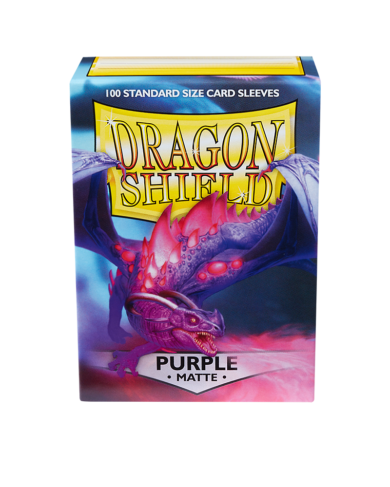 Dragon Shields: (100) Matte Purple