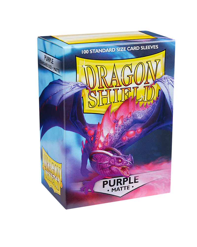 Dragon Shields: (100) Matte Purple