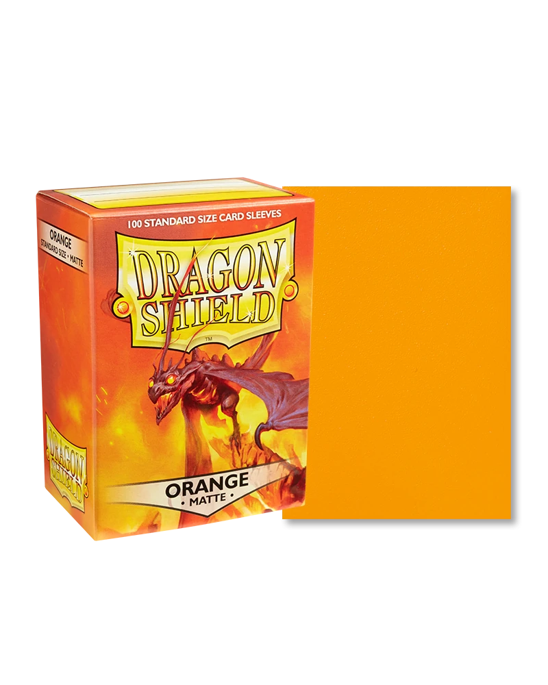 Dragon Shields: (100) Matte Orange
