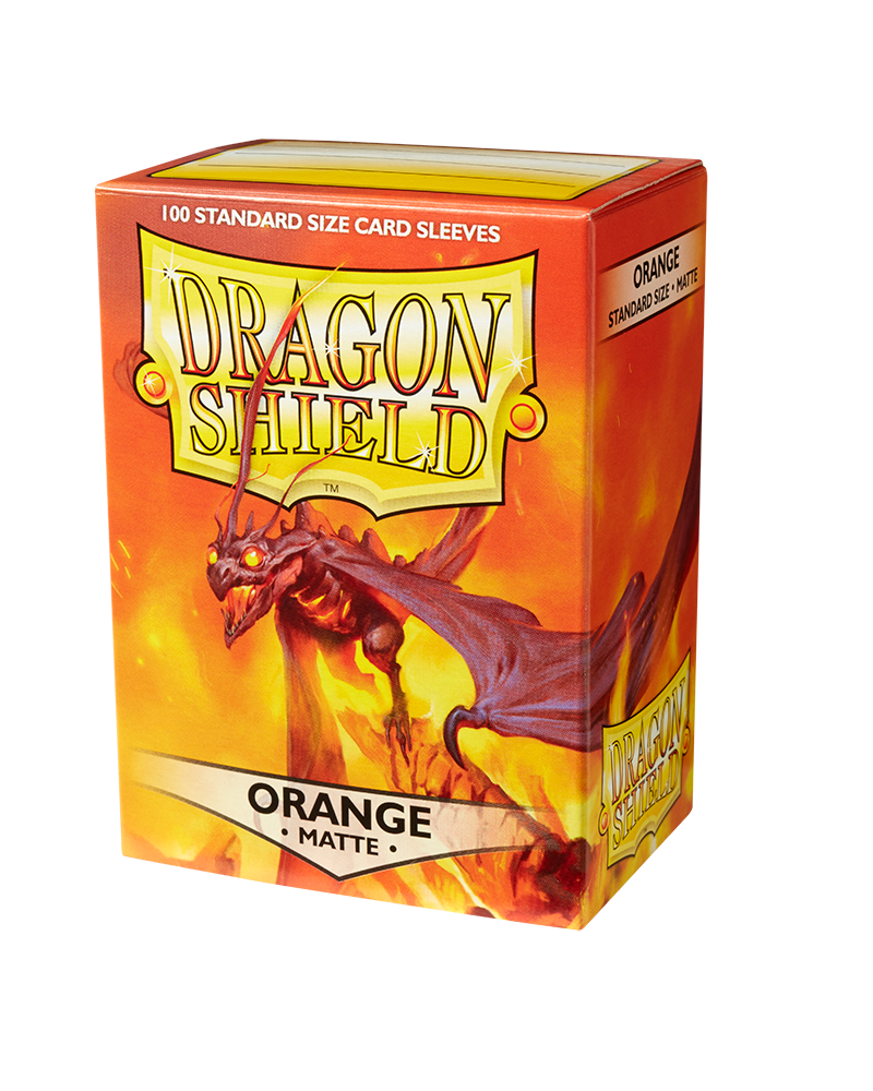 Dragon Shields: (100) Matte Orange