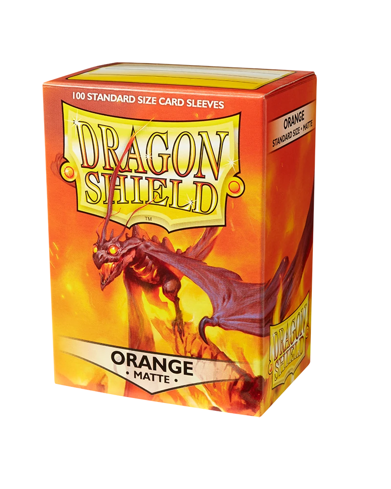 Dragon Shields: (100) Matte Orange