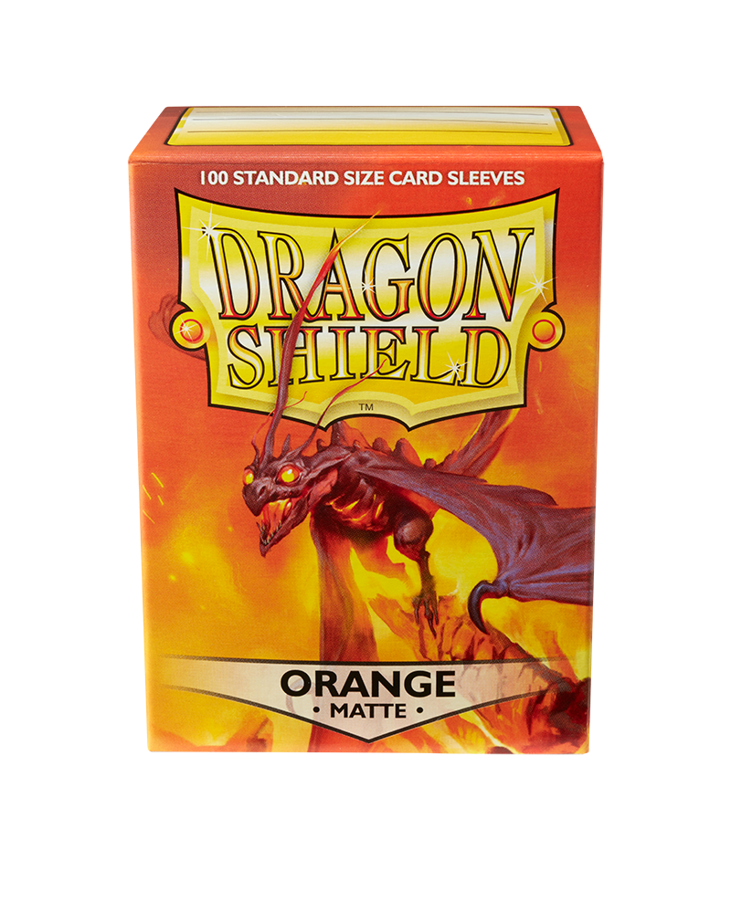 Dragon Shields: (100) Matte Orange