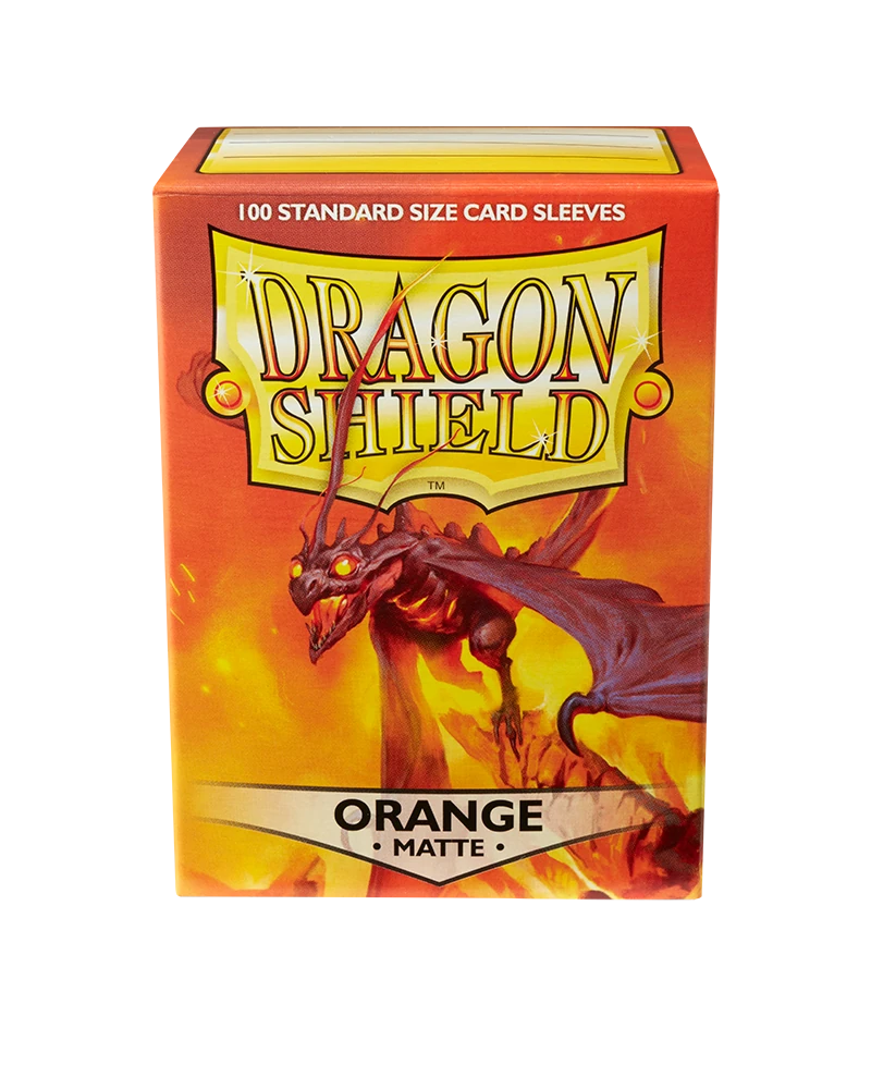 Dragon Shields: (100) Matte Orange