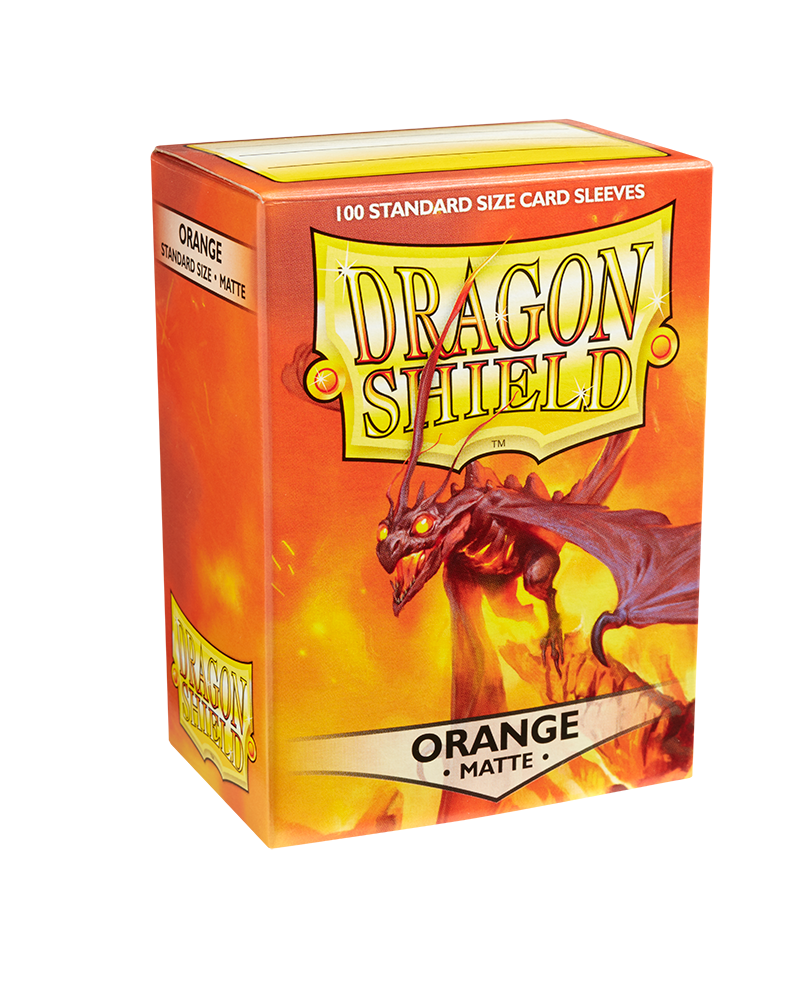 Dragon Shields: (100) Matte Orange