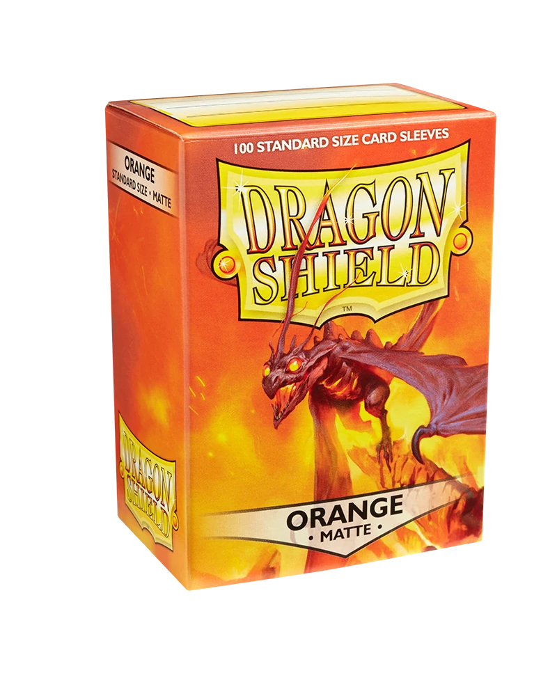 Dragon Shields: (100) Matte Orange