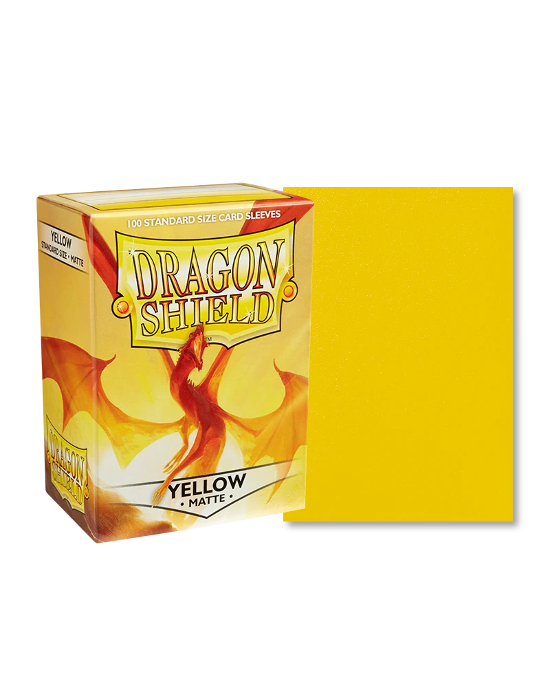 Dragon Shields: (100) Matte Yellow