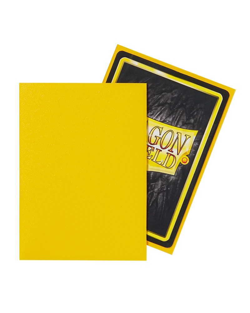 Dragon Shields: (100) Matte Yellow