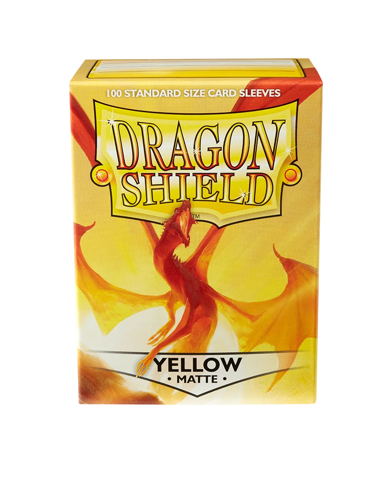 Dragon Shields: (100) Matte Yellow