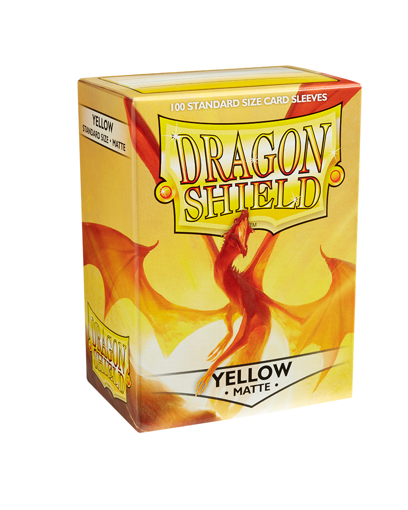 Dragon Shields: (100) Matte Yellow