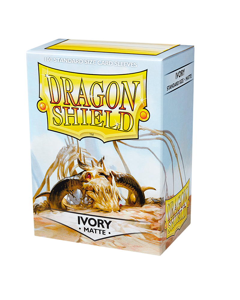 Dragon Shields: (100) Matte Ivory
