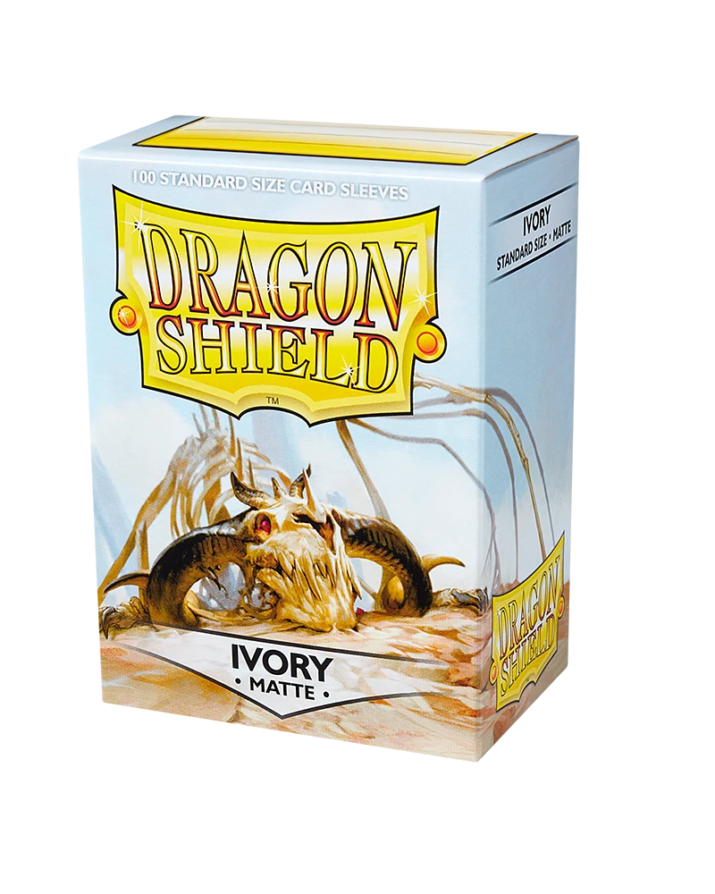 Dragon Shields: (100) Matte Ivory