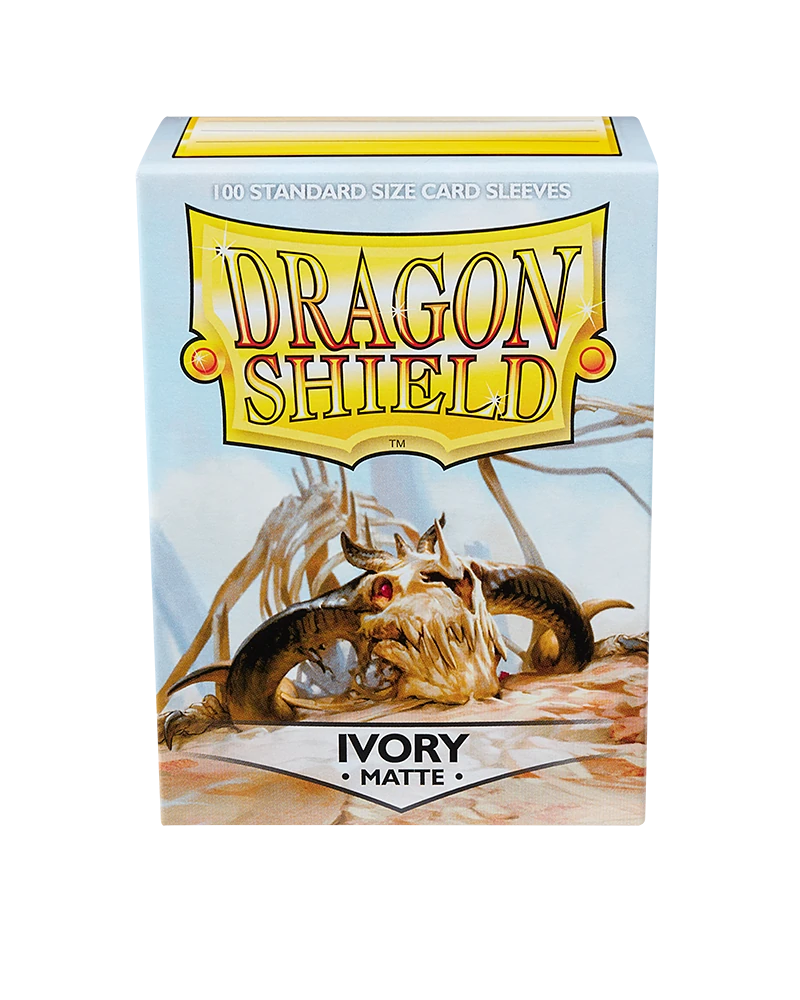Dragon Shields: (100) Matte Ivory