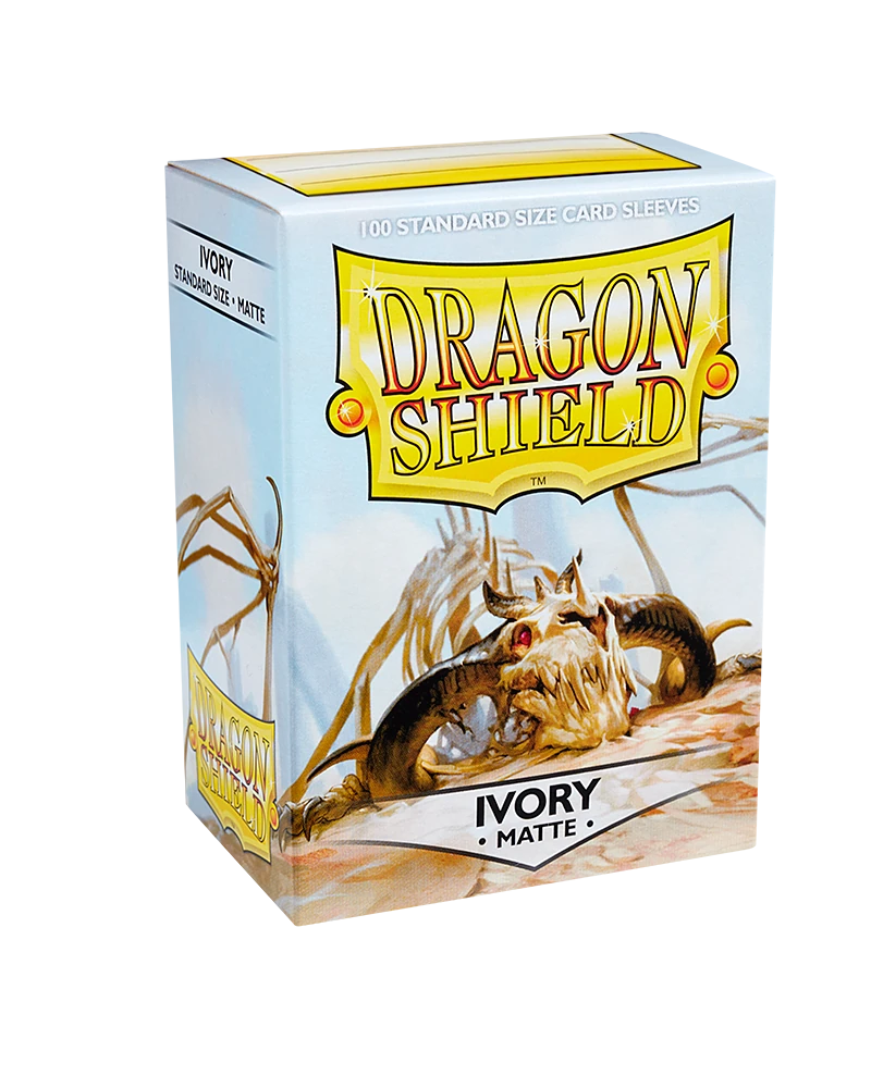 Dragon Shields: (100) Matte Ivory