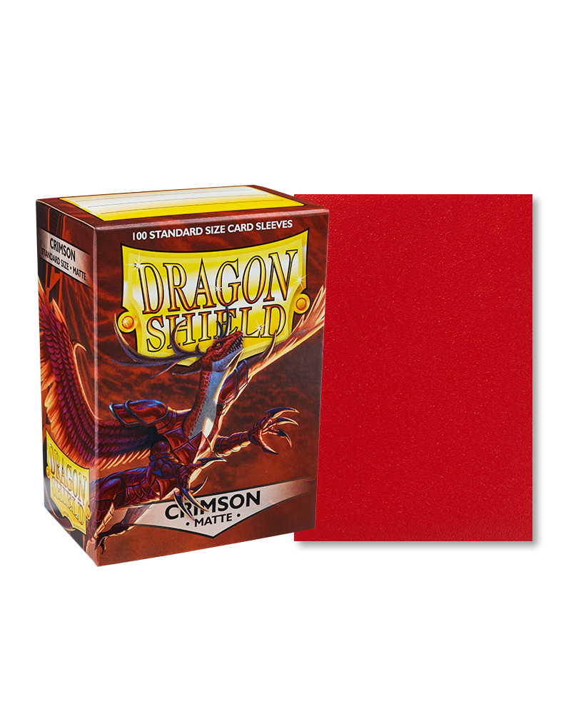 Dragon Shields: (100) Matte Crimson