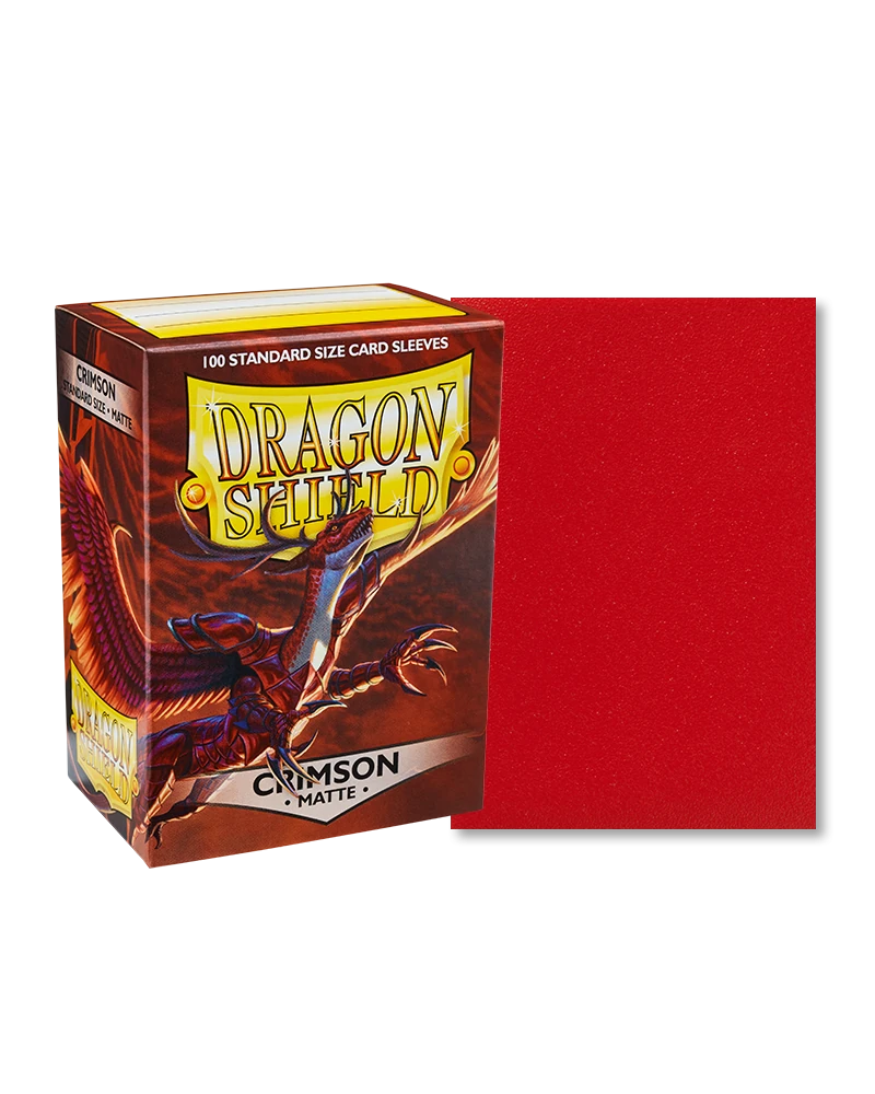 Dragon Shields: (100) Matte Crimson