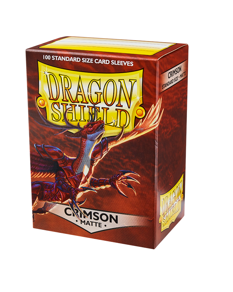 Dragon Shields: (100) Matte Crimson