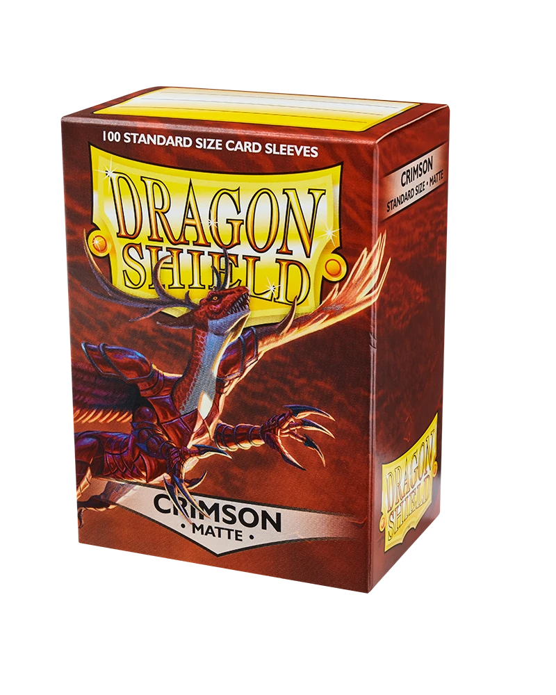 Dragon Shields: (100) Matte Crimson