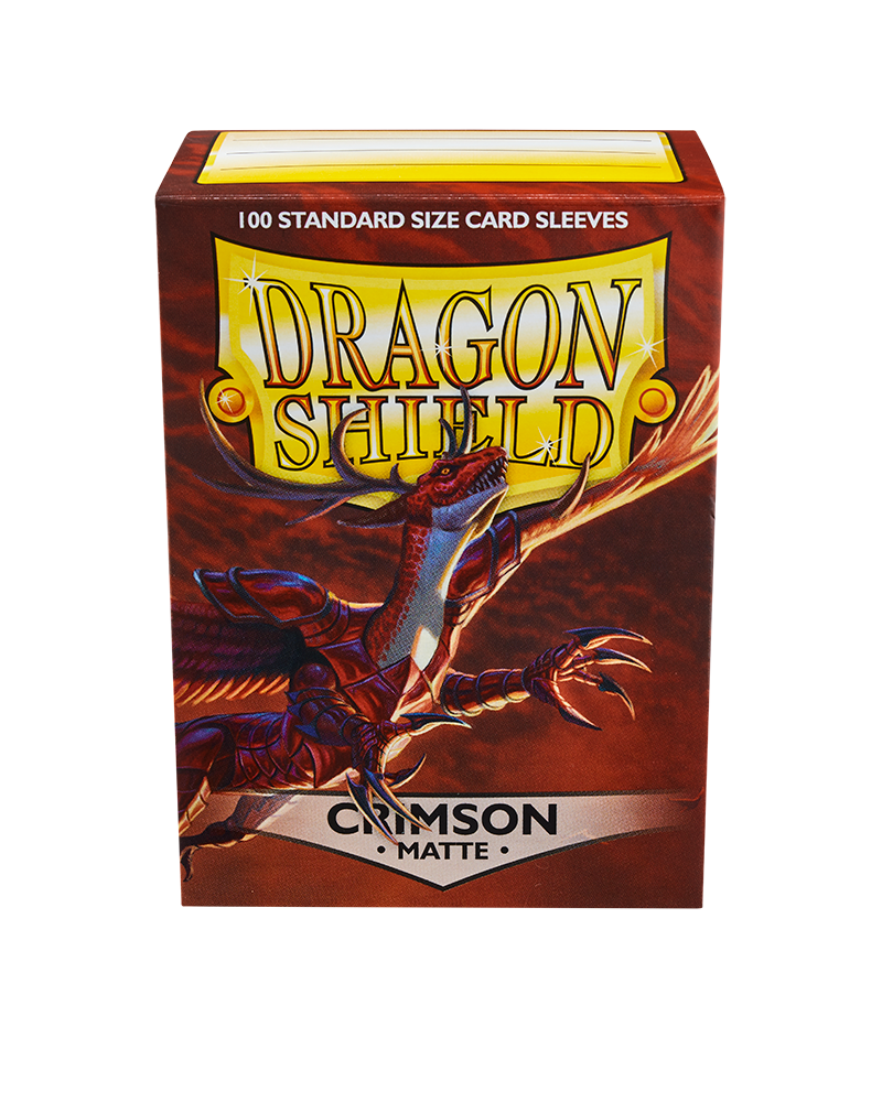 Dragon Shields: (100) Matte Crimson