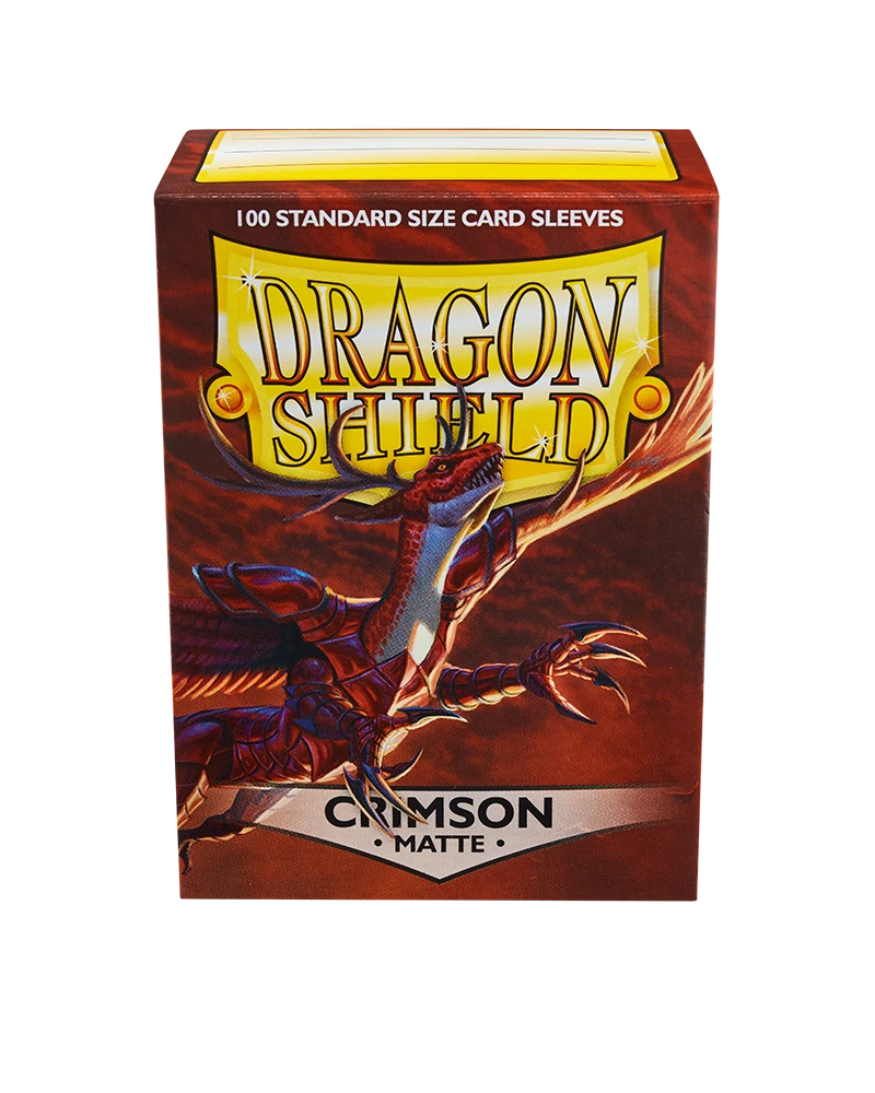 Dragon Shields: (100) Matte Crimson