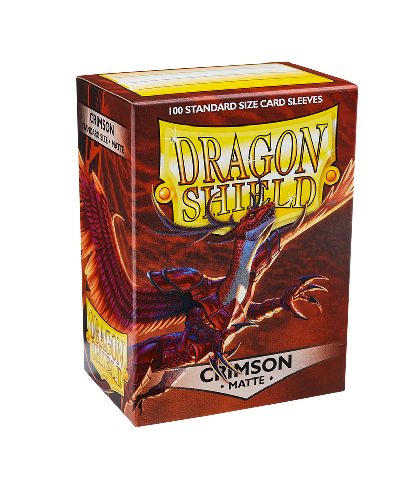 Dragon Shields: (100) Matte Crimson