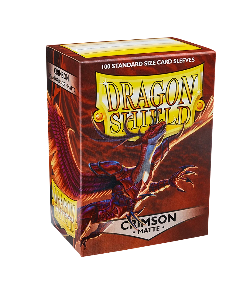 Dragon Shields: (100) Matte Crimson