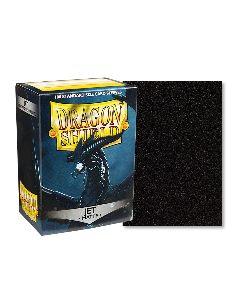 Dragon Shields: (100) Matte Jet
