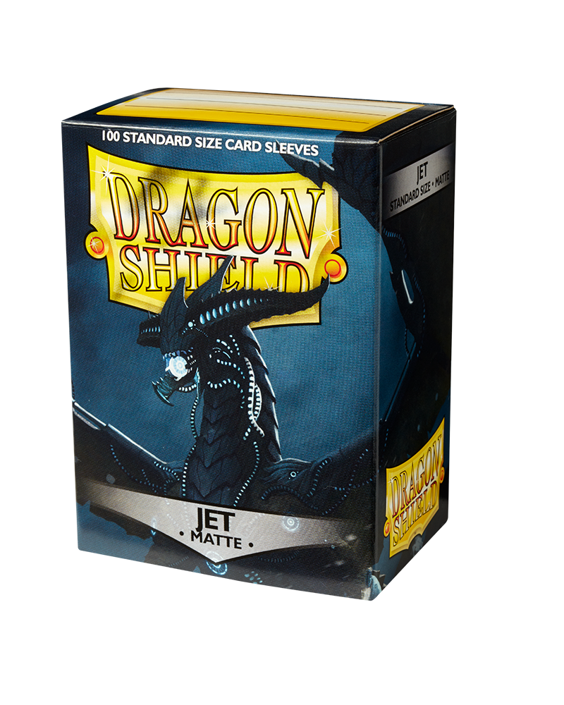 Dragon Shields: (100) Matte Jet