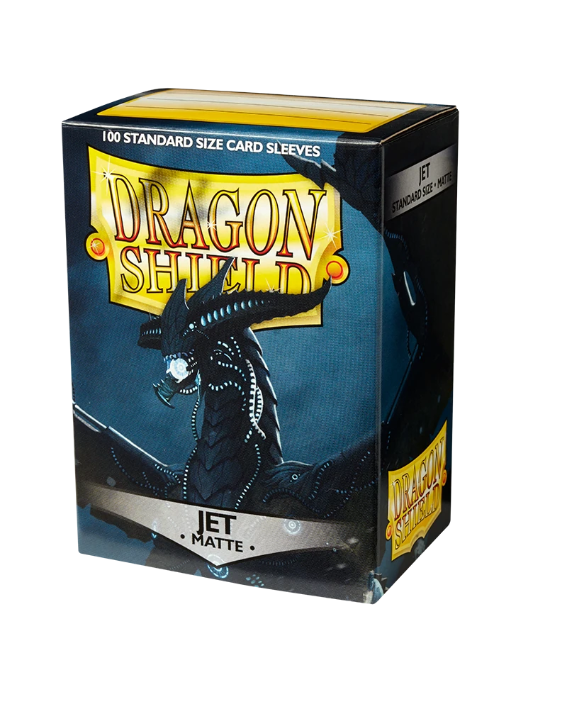 Dragon Shields: (100) Matte Jet