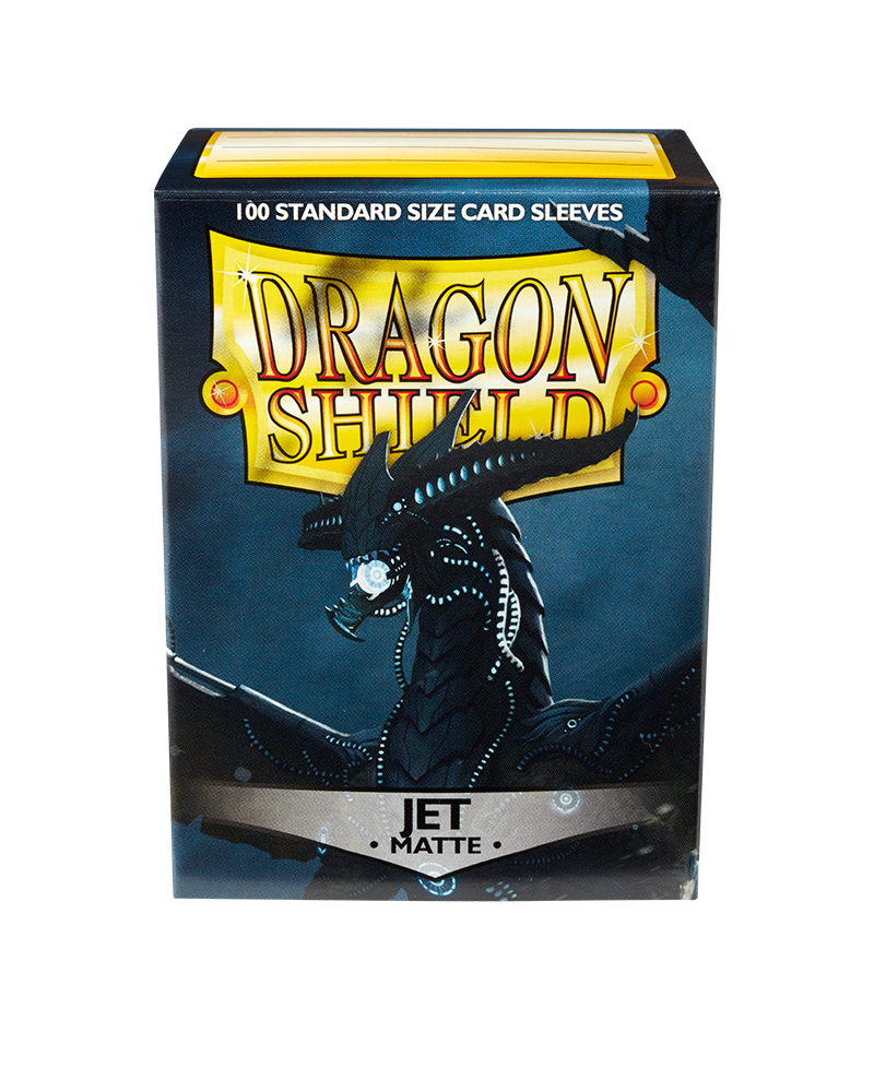 Dragon Shields: (100) Matte Jet