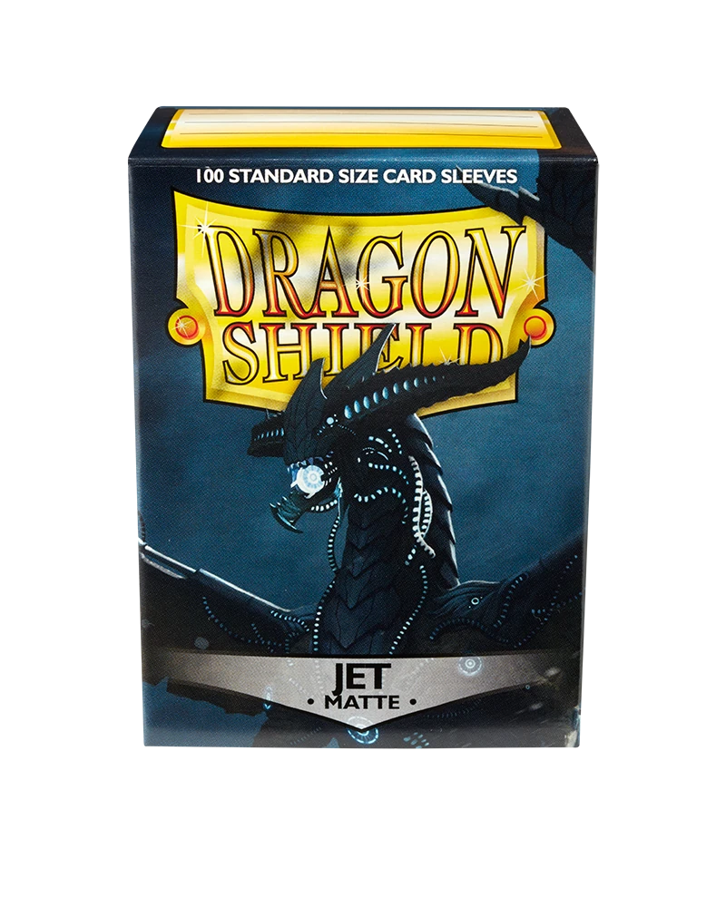 Dragon Shields: (100) Matte Jet